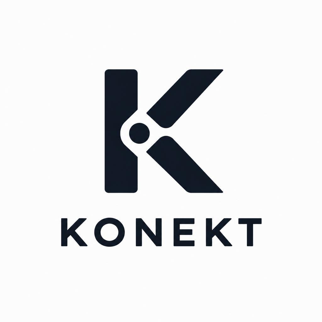 KONEKT — logo startupu, litera K