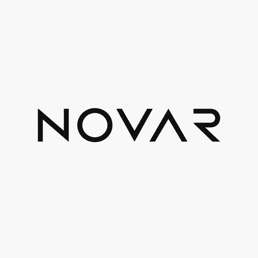 NOVAR — minimalistyczny wordmark